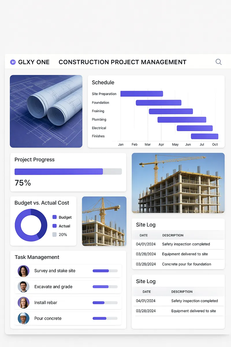 Construction Project Management Dashboard